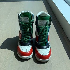 Marc by Marc Jacobs rare multicolor wedge sneakers